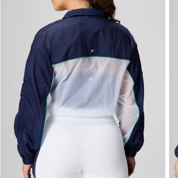 Fabletics Women’s Payton Woven Jacket in collegiate Navy/white size XS - Picture 7 of 11